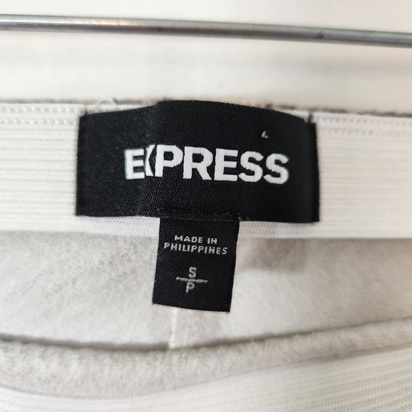 express womens reptile snake skin print shinny pull on pencil skirt sz s grey - Picture 2 of 9